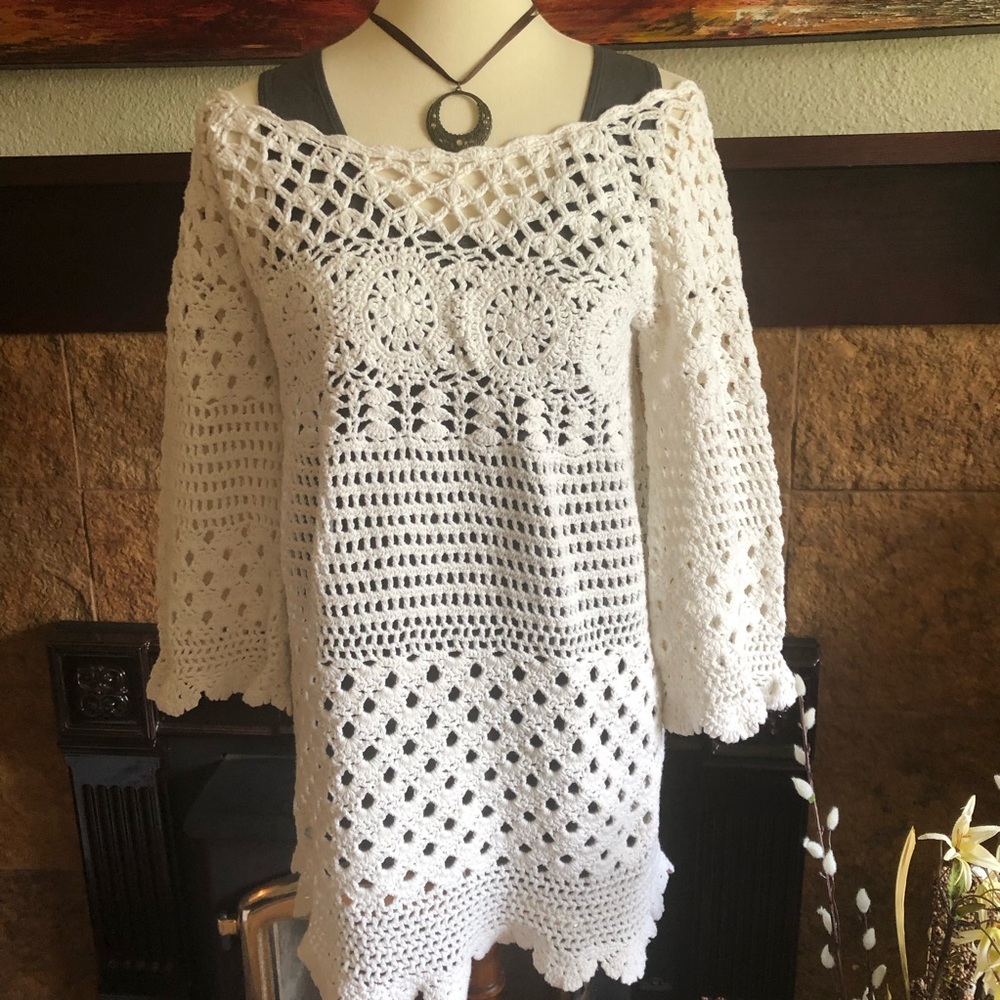 Lucky Brand crocheted top